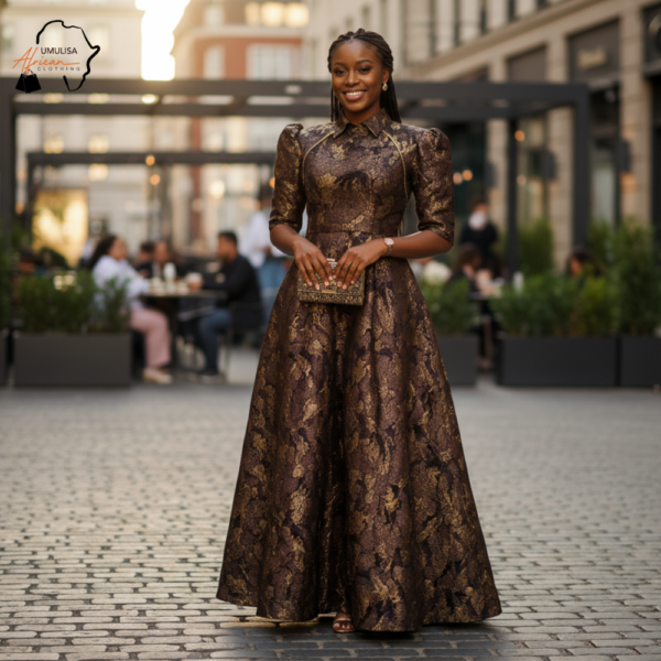 Royal Bloom Maxi Dress