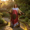 13 Royal Glow – Free Size Bazin Rich Kaftan