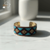 Mosaic Beaded Cuff Bracelet