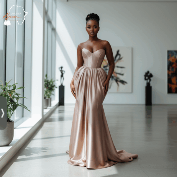 118 Blush Grace Satin Gown