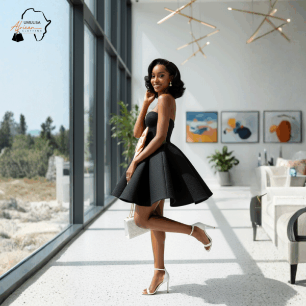 Midnight Charm Bow Gown