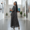 Midnight Serenity Grey Kaftan