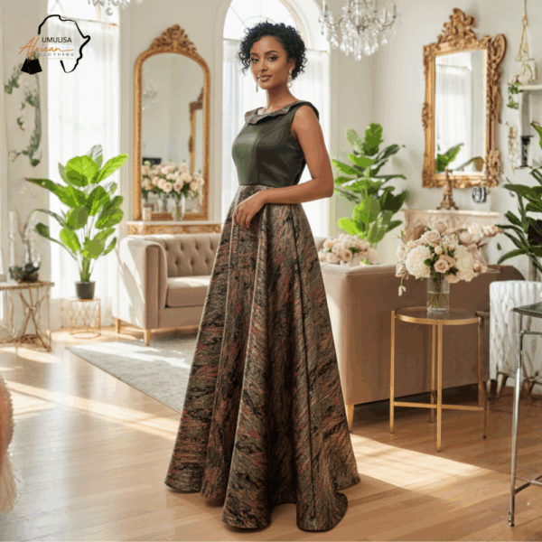 151 Majestic Olive Harmony Gown