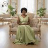 Sage Serenity Evening Gown