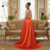 Coral Grace Lace Gown