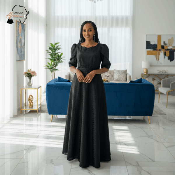 Noir Grace Evening Dress