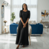 Noir Grace Evening Dress