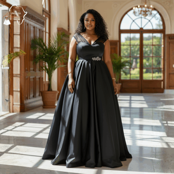 197 Queen’s Poise Black Gown