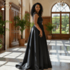 198 Queen’s Poise Black Gown