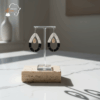 Ebony Grace Cowrie Beaded Earrings