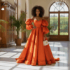 Sunset Majesty Orange Gown