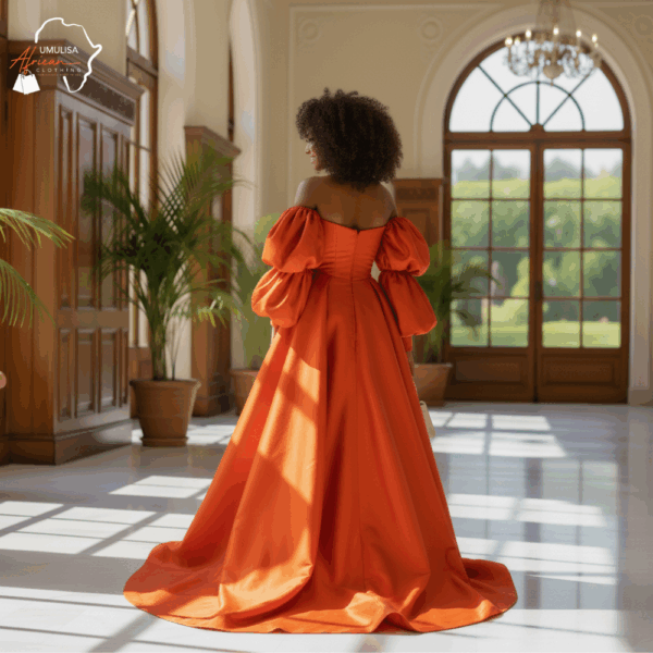 Sunset Majesty Orange Gown
