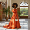 Sunset Majesty Orange Gown