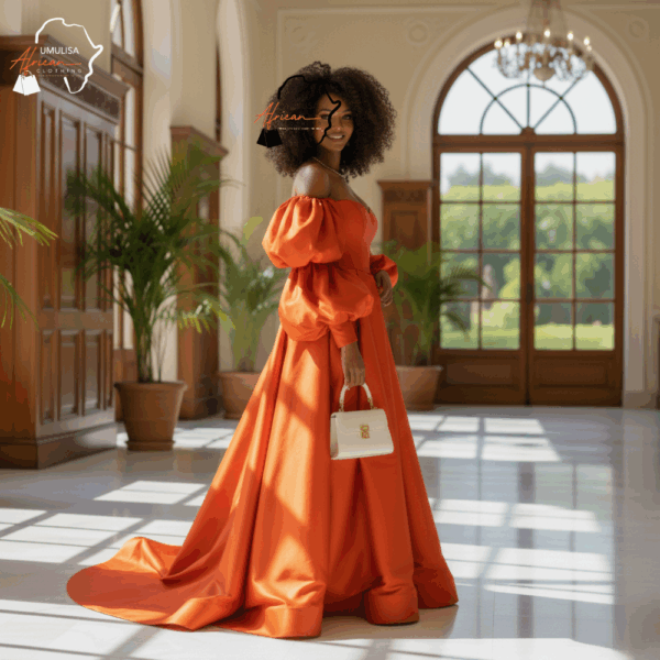 Sunset Majesty Orange Gown