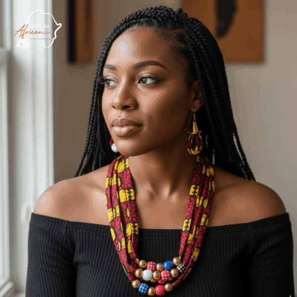 Royal Harmony Ankara Beaded Set