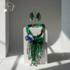 Emerald Harmony Ankara Necklace