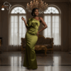 Emerald Grace Evening Gown