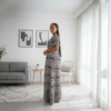 102 Elegant Harmony Printed Maxi Dress