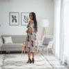 Sunrise Bloom Flare Dress
