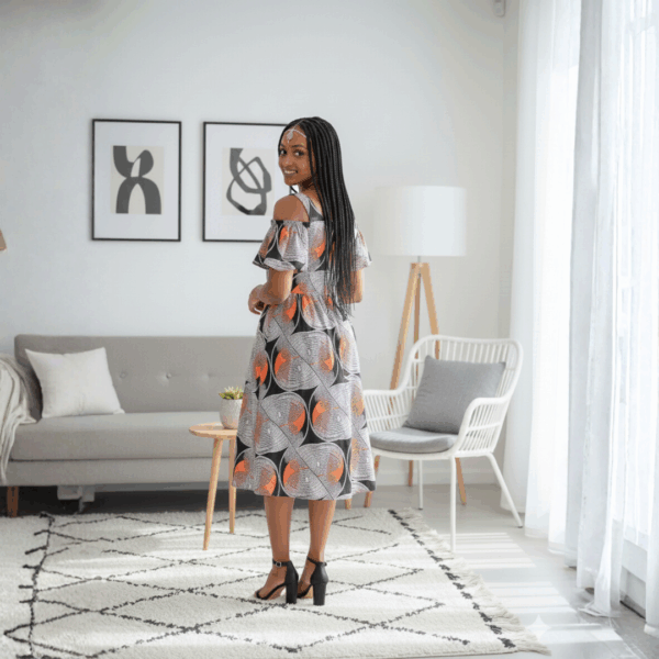 Sunrise Bloom Flare Dress