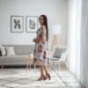 Sunrise Bloom Flare Dress