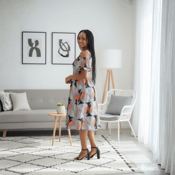 Sunrise Bloom Flare Dress