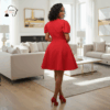Crimson Grace Flare Dress