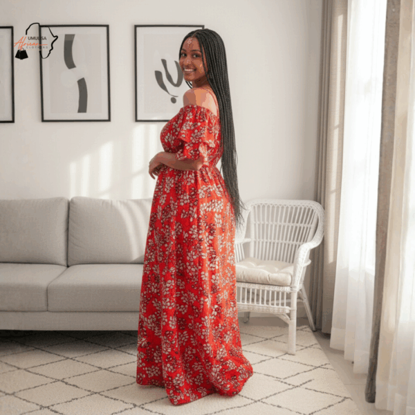 154 Zuri Ember Blossom Maxi Dress