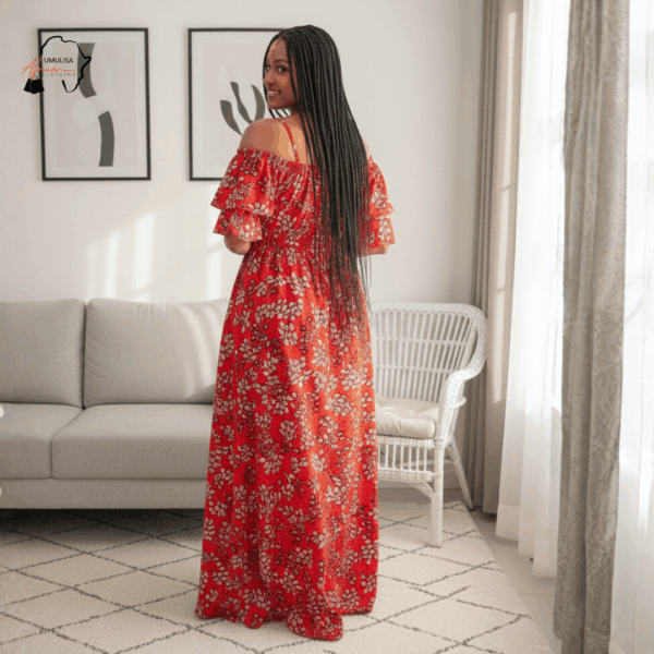 155 Zuri Ember Blossom Maxi Dress