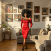 Rubi Scarlet Heritage Dress