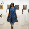 162 Isimbi Ocean Ankara Dress