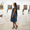 164 Isimbi Ocean Ankara Dress