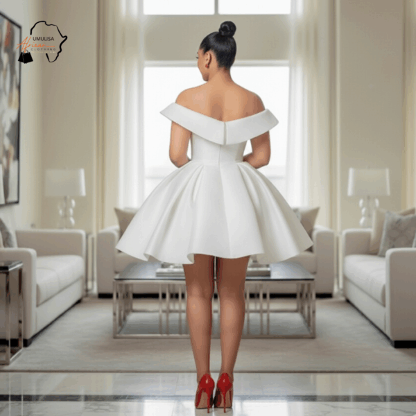 17 Ivory Radiance Off-Shoulder Dress