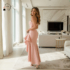 25 Blush Radiance Ruffle Gown