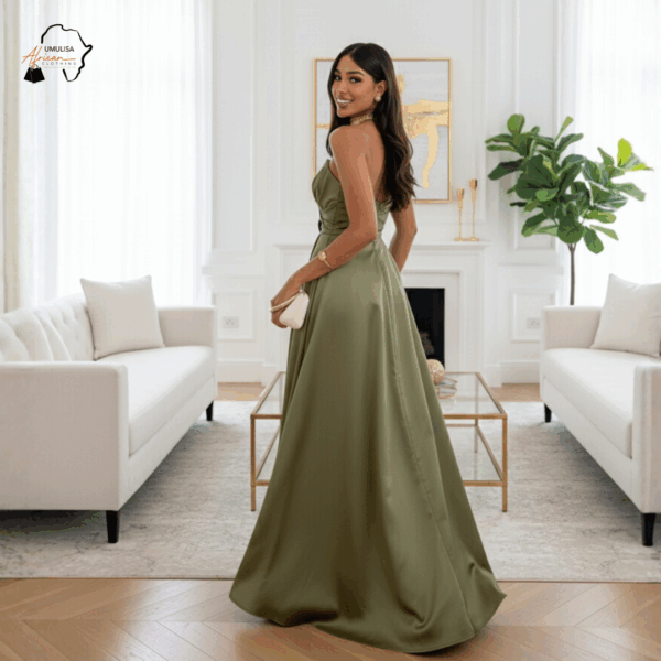 37 Olive Poise Gown
