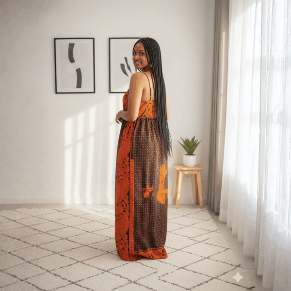 Sunset Grace Kitenge Maxi Dress