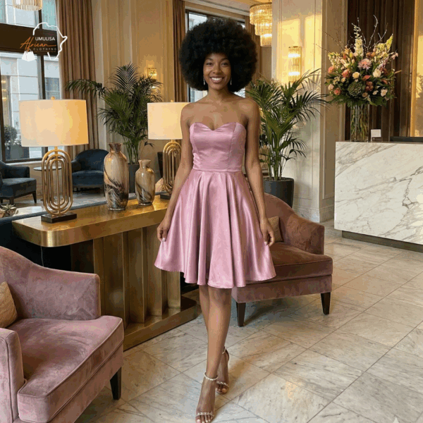 Blush Amani Satin Flare Dress