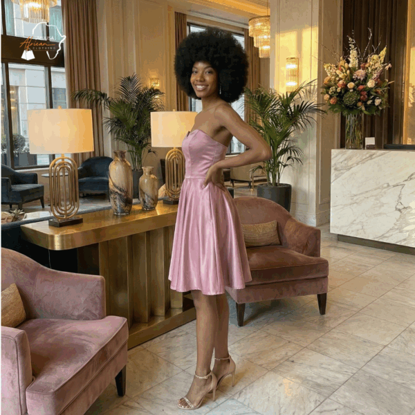 Blush Amani Satin Flare Dress