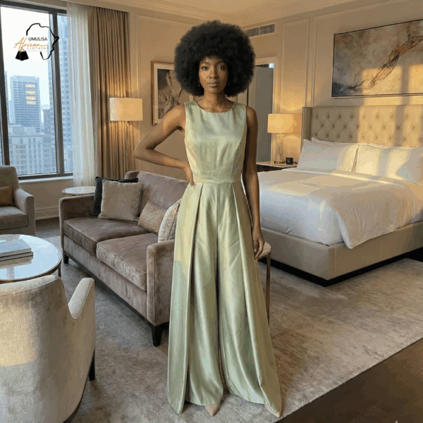 Serene Amina Sage Jumpsuit