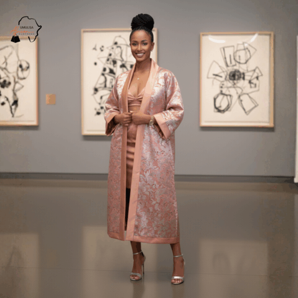 Rose Abeni Brocade Kimono Set