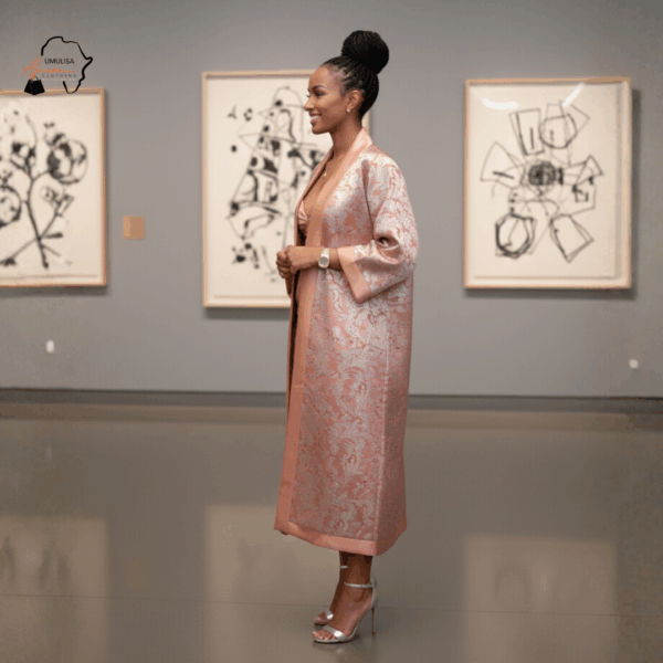 Rose Abeni Brocade Kimono Set