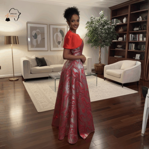 186 Imperial Zahara Brocade Evening Gown