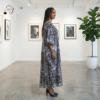 216 Neza Monochrome Flow Kaftan