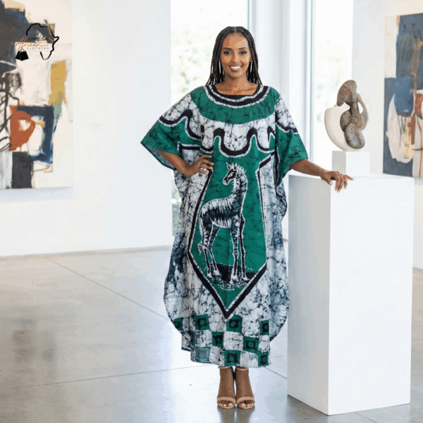 Imigongo Heritage Batik Kaftan