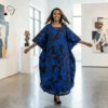 Umurabyo Royal Indigo Batik Kaftan