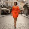 14 Zahabu Orange Radiance Two-Piece Set
