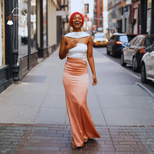 Imani White & Blush Grace Gown