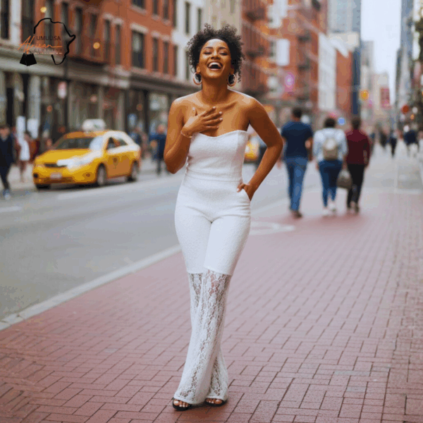 21 Amani Ivory White Lace Jumpsuit