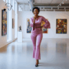 Amara Rose Mauve Bell-Sleeve Two-Piece Set