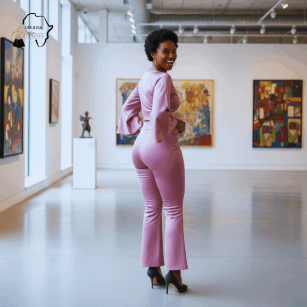 Amara Rose Mauve Bell-Sleeve Two-Piece Set